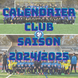 CALENDRIER CLUB